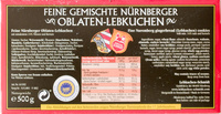 Feine gemischte Nürnberger Oblaten-Lebkuchen