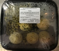 Petits pois forestiers pomme de terre