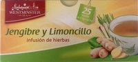 Infusión de hierbas Jengibre y Limoncillo