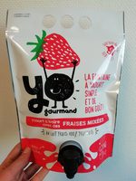 Yaourt à boire aux fraises mixées YOgourmand