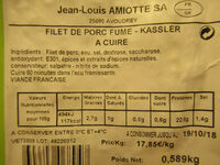 Filet de porc fumé