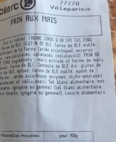 Pains aux maïs