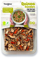 Quinoa tricolor con Shiitake y Avellanas