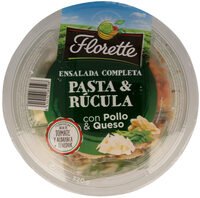 Ensalada pasta y rúcula