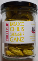 Tabasco Chilis grün/gelb ganz