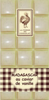 Tablette Ivoire Madagascar au caviar de vanille