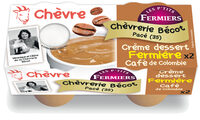 Crème dessert chèvre fermière Café