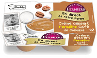 Crème dessert brebis fermière au Café