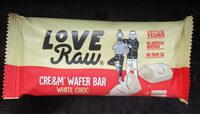 Love Raw Cream Filled Wafer Bars White Chocolate