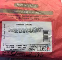 Fougasse lardons