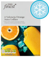 Tesco Finest Valencia Orange Juice Lollies