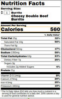 Cheesy Double Beef Burrito