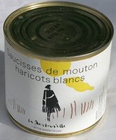 Saucisses de mouton, haricots blancs