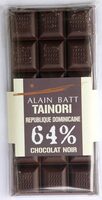 Chocolat noir 64%, Tainori