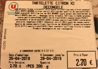 Tartelette citron