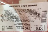 Framboisier 8 Parts Décongelé