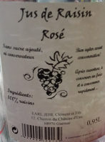 Jus de raisin rosé