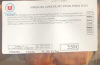 Pain au chocolat prix mini x10