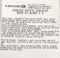 Cookies pépite chocolat noir et blanc
