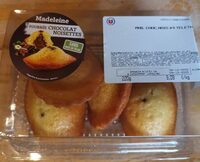 Madeleine fourrée chocolat noisette