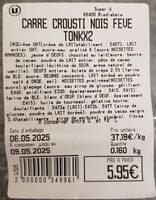 Carré crousti noisettes fève tonka