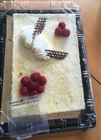 Gateau framboise crème brulée