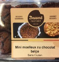 Mini moelleux au chocolat belge sans gluten