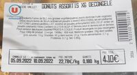 Donuts assortis x6 decongele