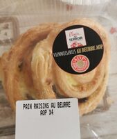 Pain raisins au beurre
