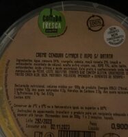 Creme Cenoura c/Maçã e Aipo s/ Batata