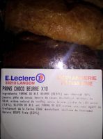 Pains au chocolat au beurre Leclerc x10