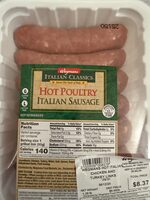 Hot chicken sausage