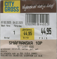 Småfranska 10p