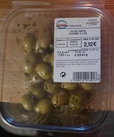 Olive verte cassée a l'ail