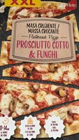 Pizza XXL Fiambre e cogumelos