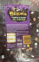 Halloween palmeritas de hojaldre al cacao
