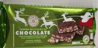 Turrón de chocolate con cacahuete frito con miel