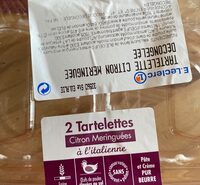 2 tartelettes citron meringuée
