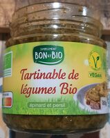 Tartinable de légumes Bio epinard et persil