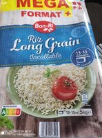 Riz long grain incollable