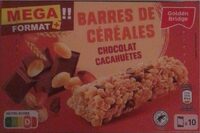 Barres de céréales chocolat cacahuètes