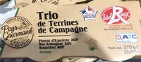 Trio de terrines Label Rouge