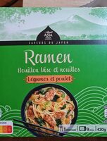 Ramen bouillon shoyu et nouilles aux légumes