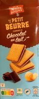 Duo de petit beurre fourrage au chocolat au lait