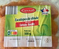 Escalopes de dinde marinées Tomate Basilic