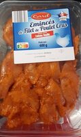 Émincés de filet de poulet marinés saveur tomate basilic