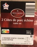 Côtes de porc échine