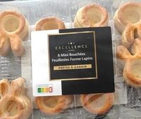 8 mini bouchées feuilletées forme lapin