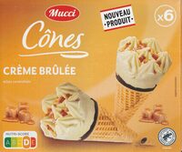 Cônes crème brûlée
