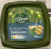 Olives vertes entières en persillade